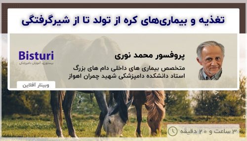 Nutrition and Diseases of Horses from Birth to Weaning - DR Mohamad Nouri