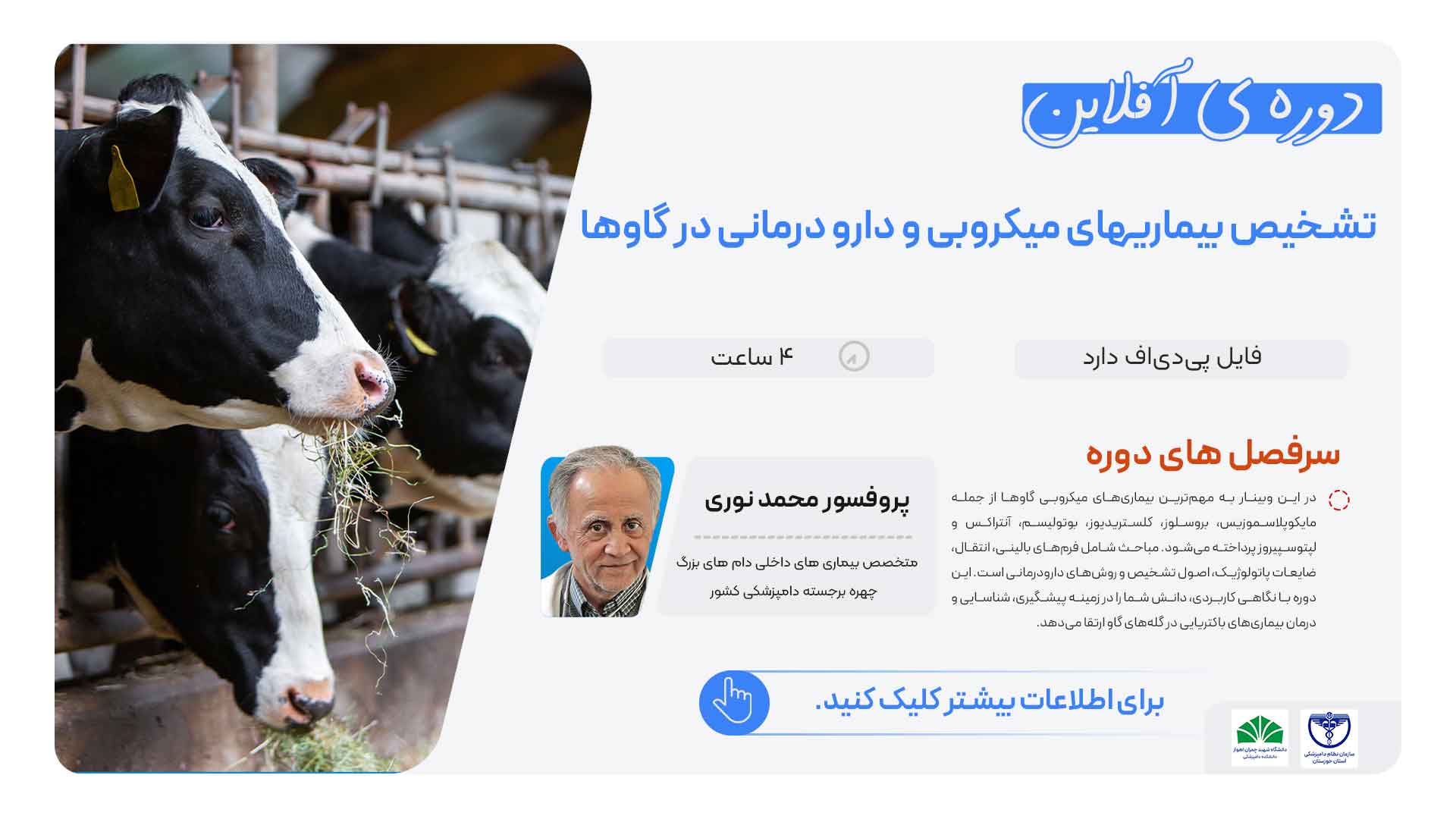 Diagnosis of microbial diseases and drug treatment in cattle3